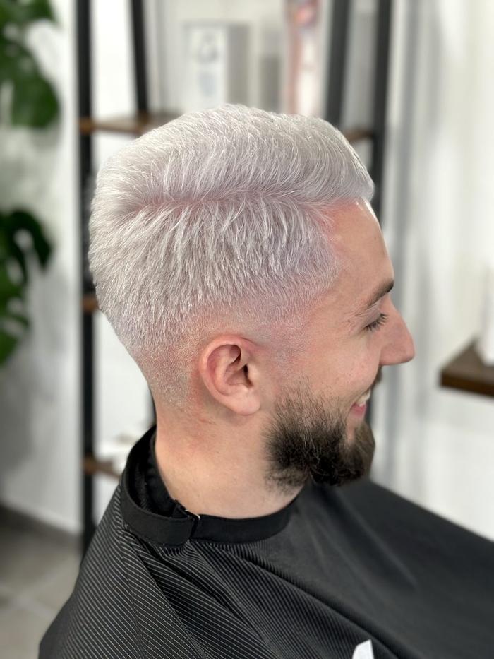 Décoloration et patine, après : blanc polaire lumineux