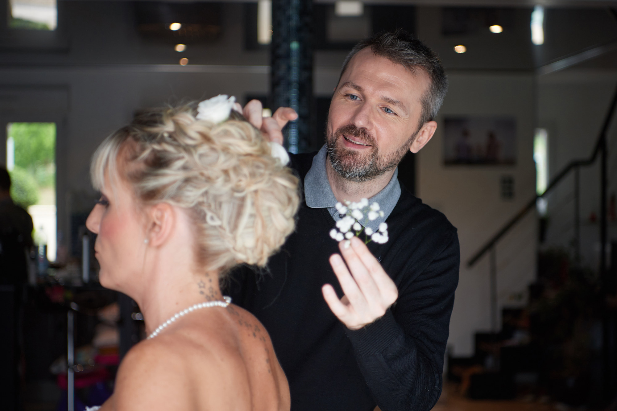 Coiffure et maquillage de mariée
